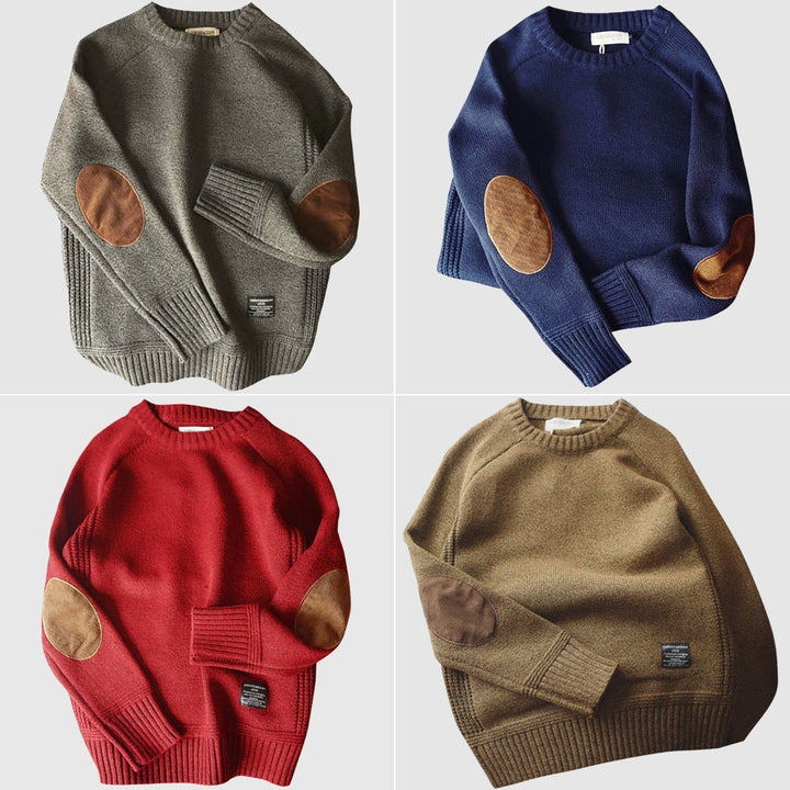 Ashford Wool Elbow Patch Sweater