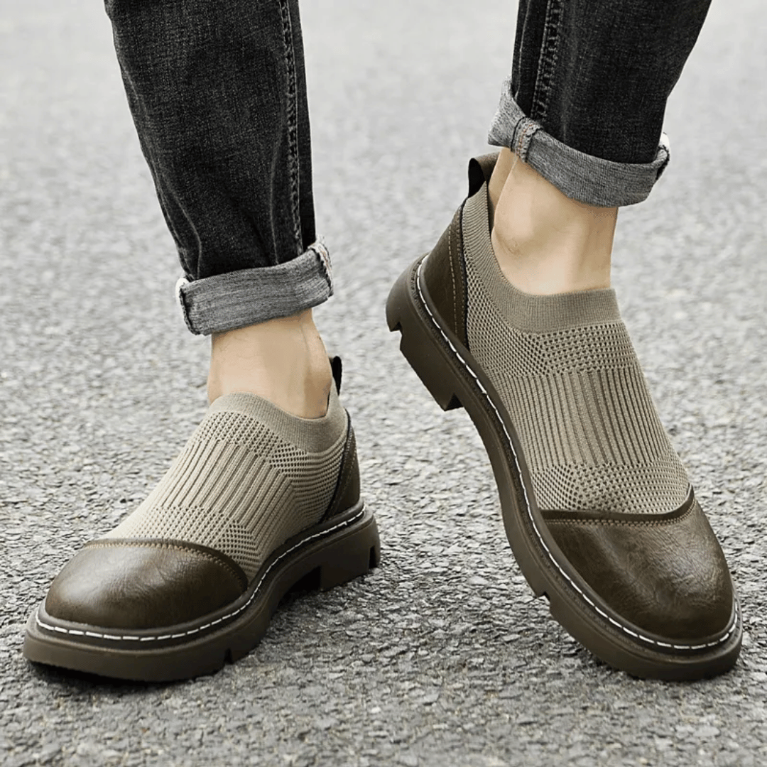 Oslo Leather Mesh Shoes