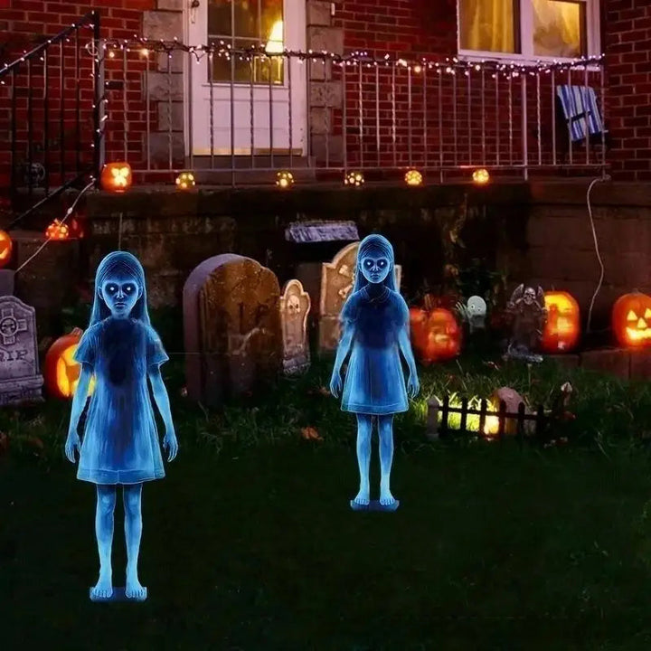 Lighted Ghost Figures Outdoor Decoration