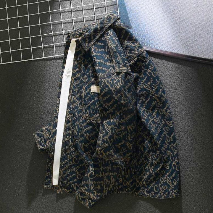 Denim Schriftjacke