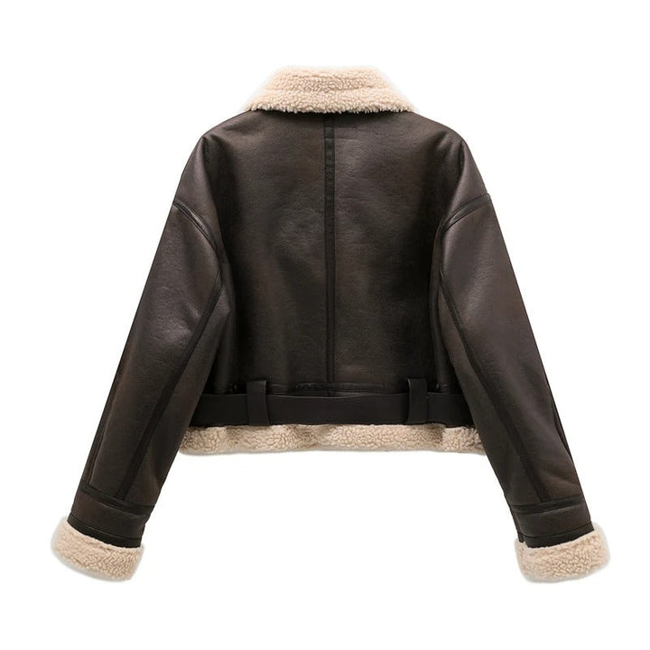 Marseille Leather Fleece Lined Jacket