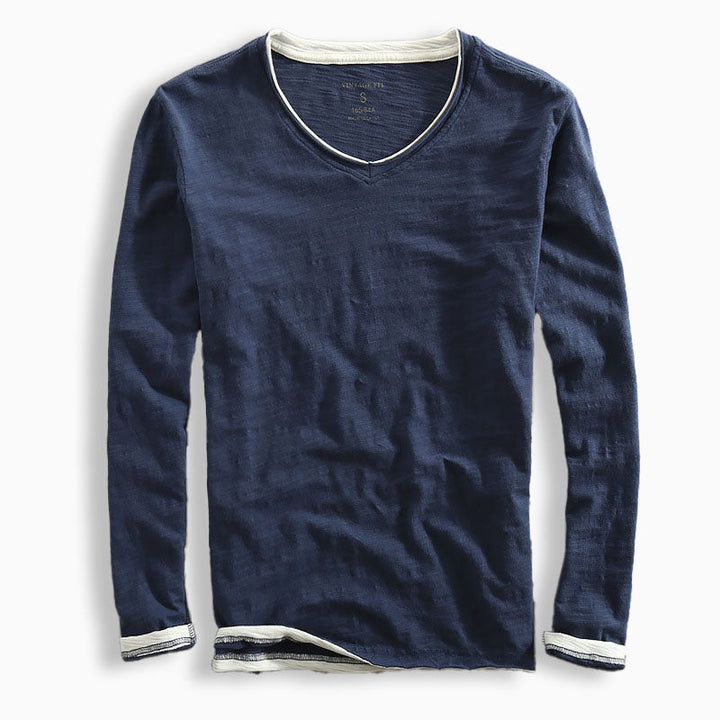 Riku Baumwoll Langarmshirt