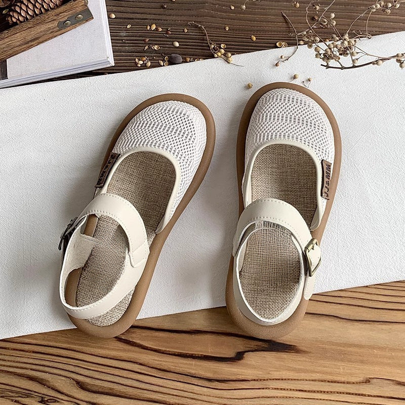 Flora Woven Leather Sandals