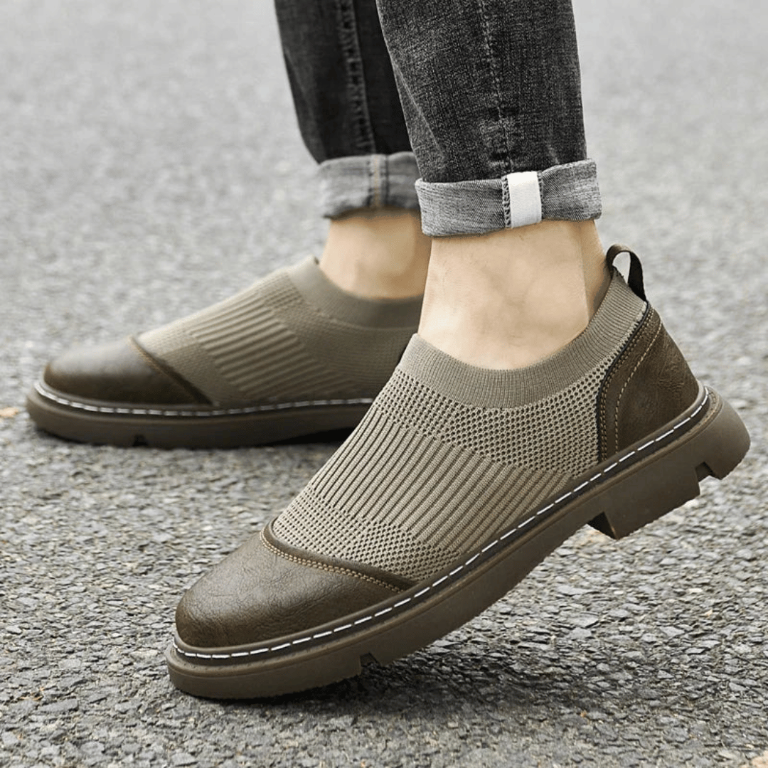 Oslo Leather Mesh Shoes