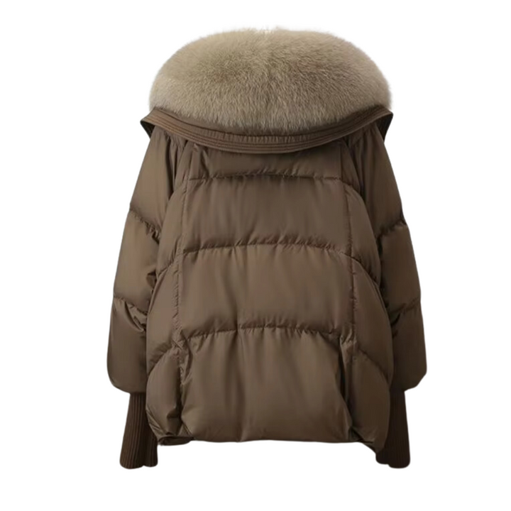 Liora Ribbed Cuff Puffer Coat