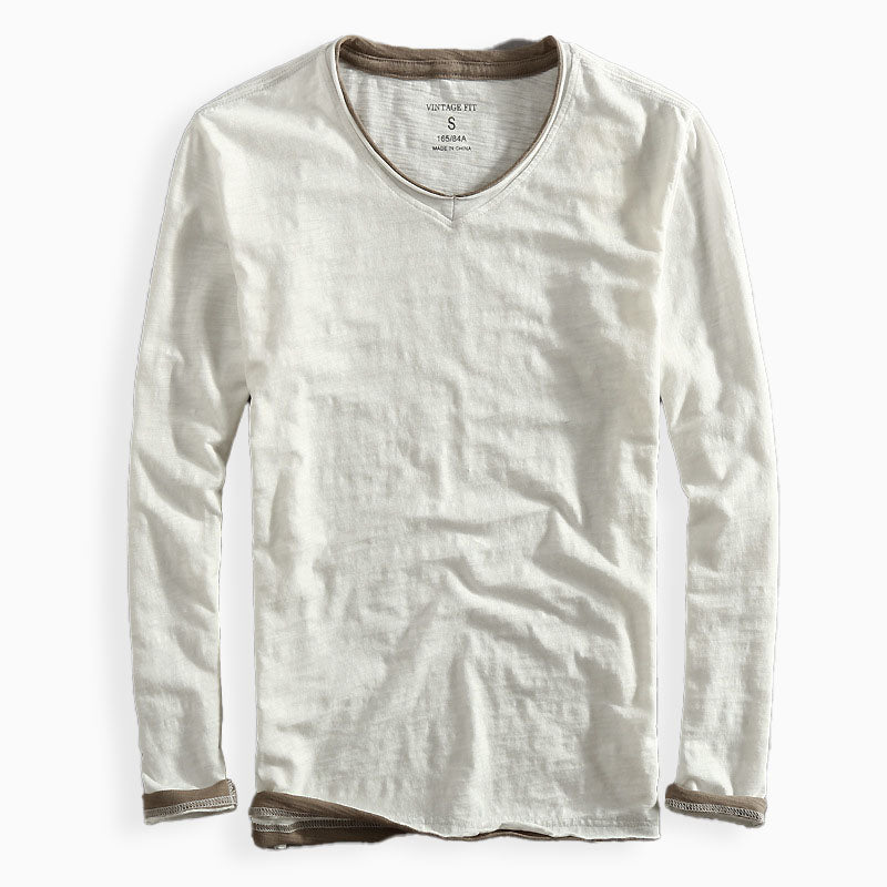 Riku Baumwoll Langarmshirt
