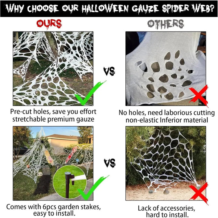 Giant Spider Web Decoration