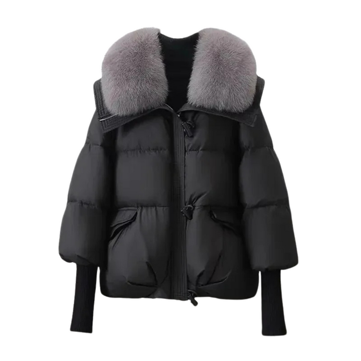Liora Ribbed Cuff Puffer Coat
