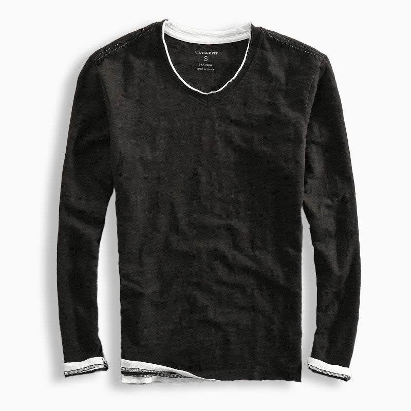 Riku Baumwoll Langarmshirt