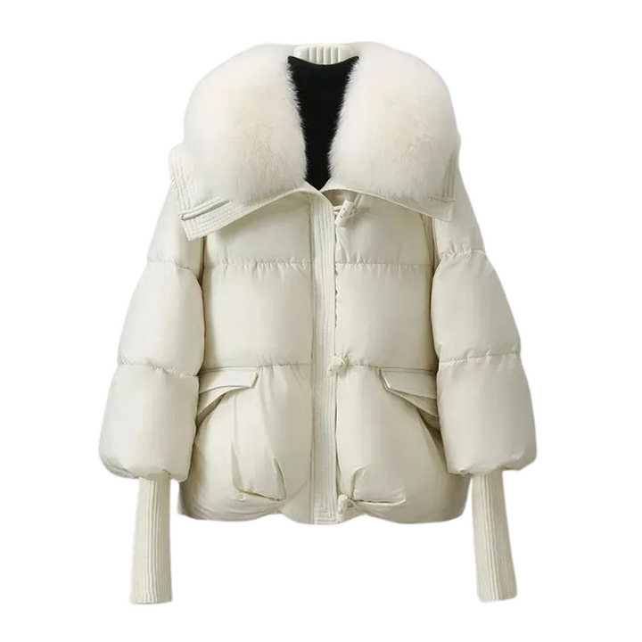 Liora Ribbed Cuff Puffer Coat