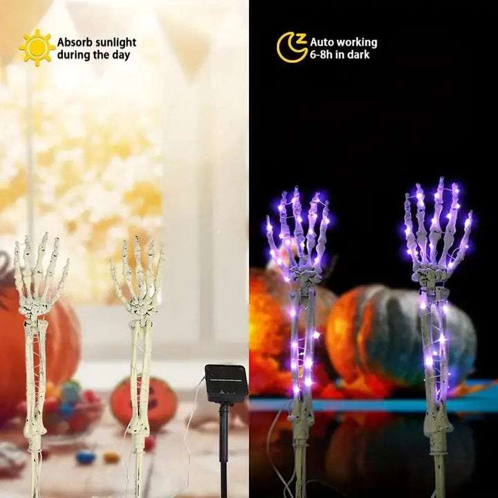 Skeleton Hand Solar Lights Decoration