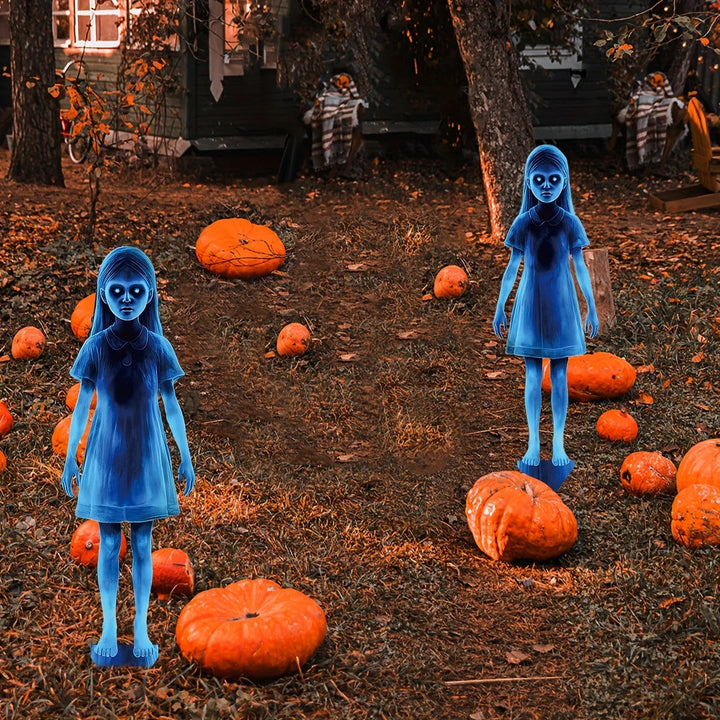 Lighted Ghost Figures Outdoor Decoration