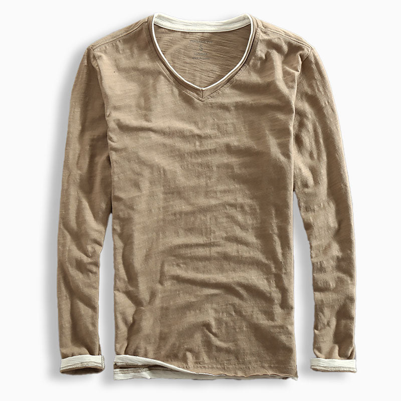Riku Baumwoll Langarmshirt