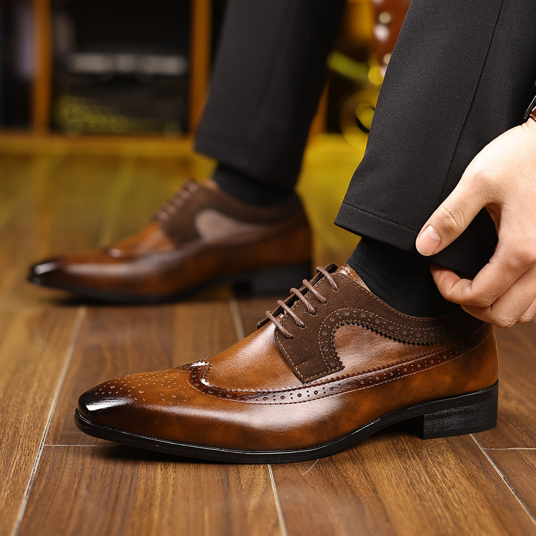 Carlos Santos Oxford Brogue Schuhe