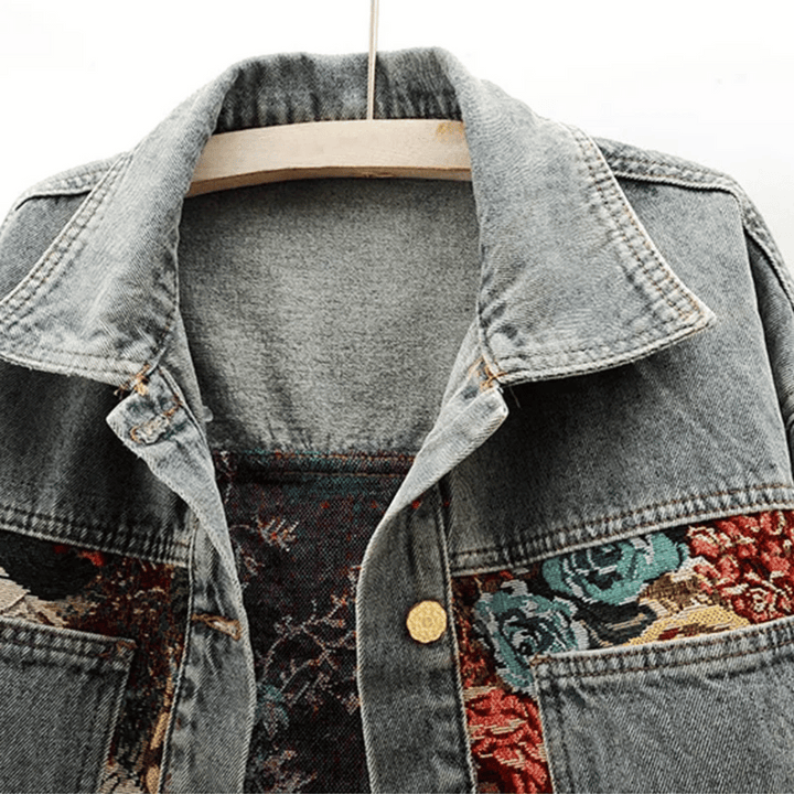 Morissette Floral Denim Jacket
