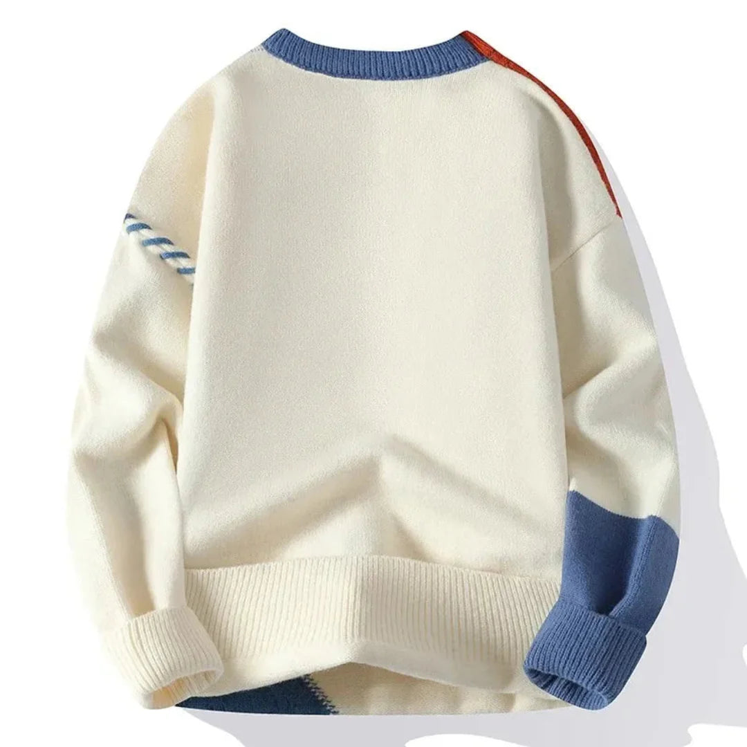 Atlas Tonal Patchwork Sweater