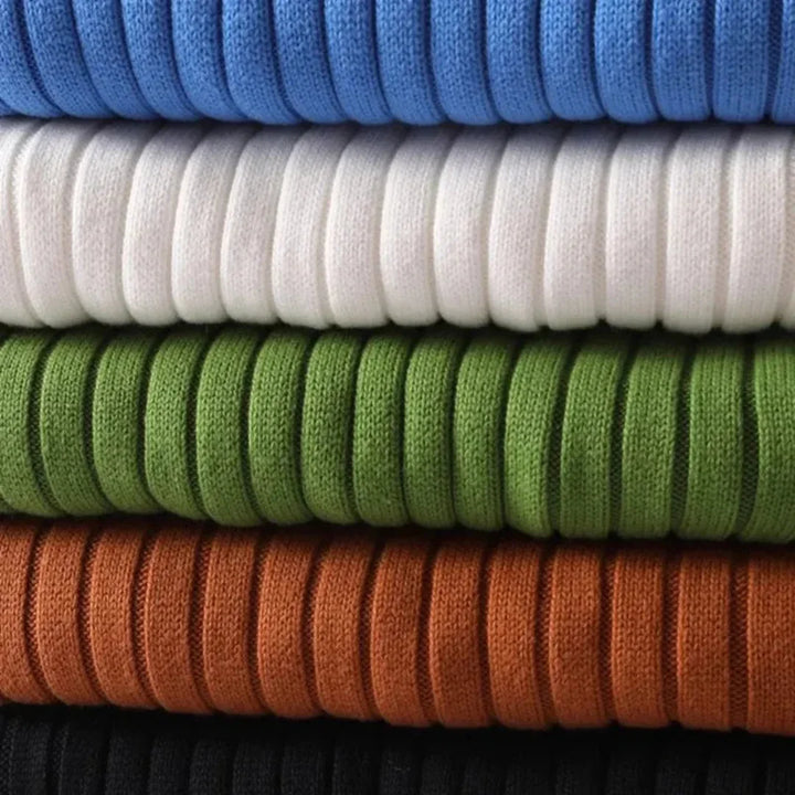 Valerio Ribbed Knit Turtleneck Sweater