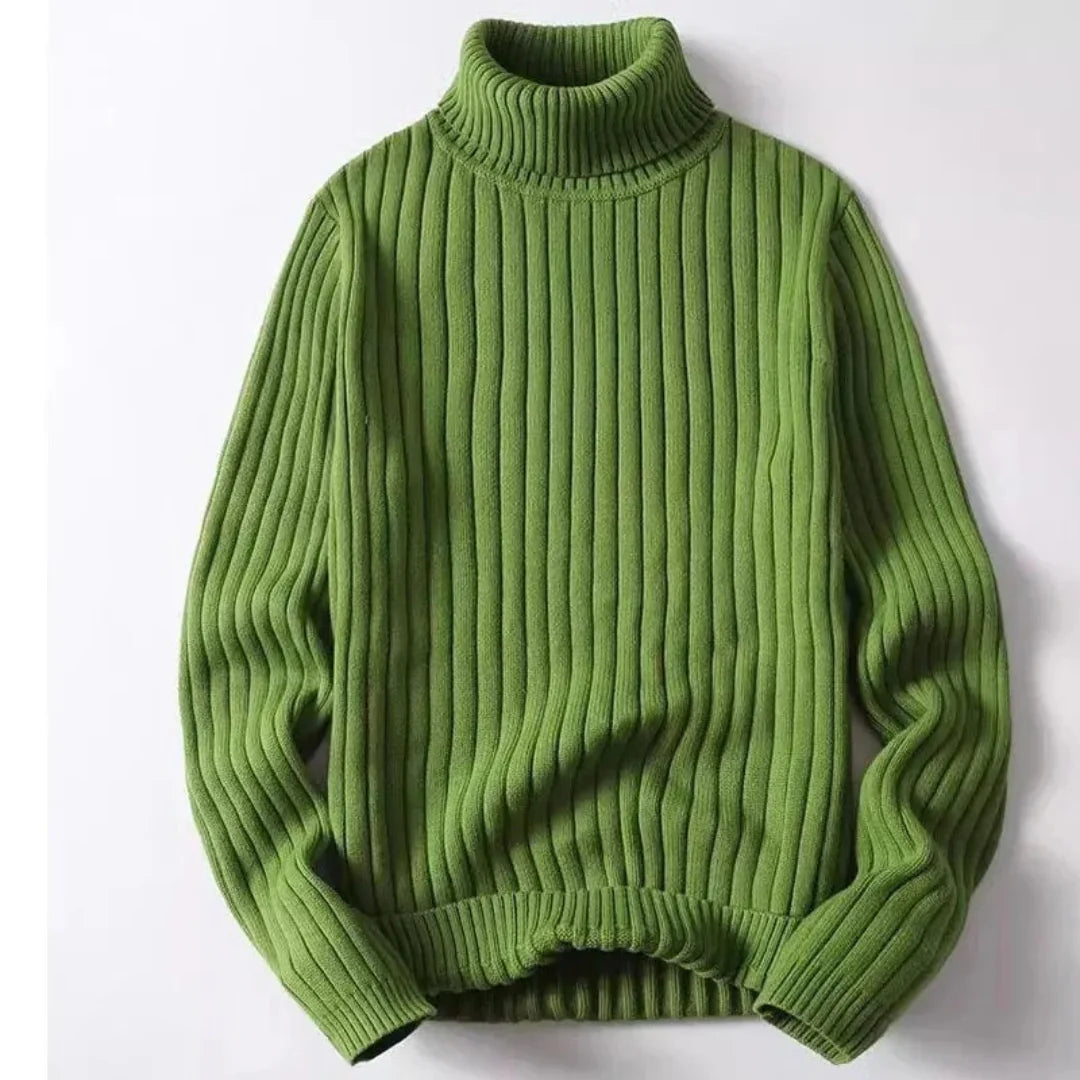 Valerio Ribbed Knit Turtleneck Sweater