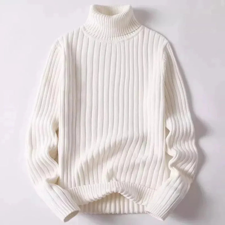 Valerio Ribbed Knit Turtleneck Sweater