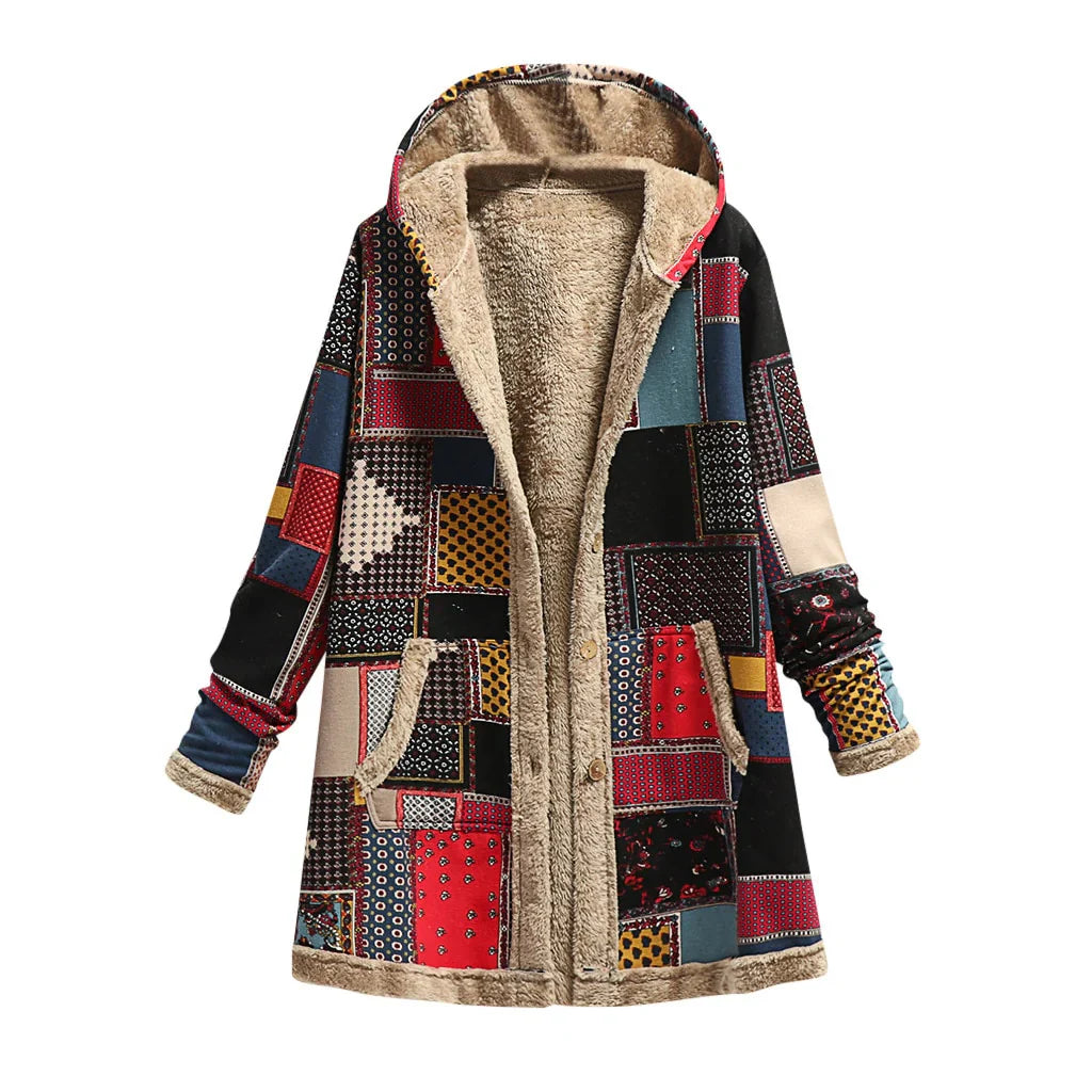 Elara Patchwork Overcoat