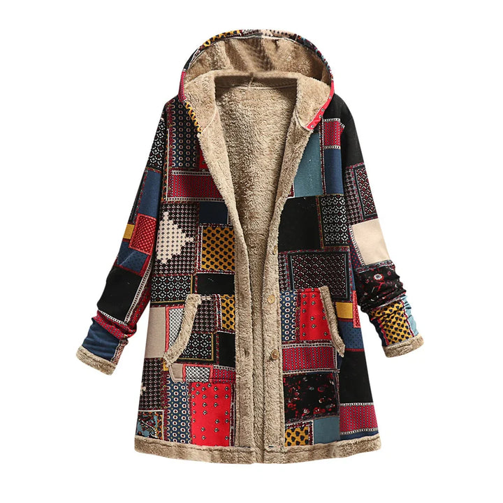 Elara Patchwork Overcoat
