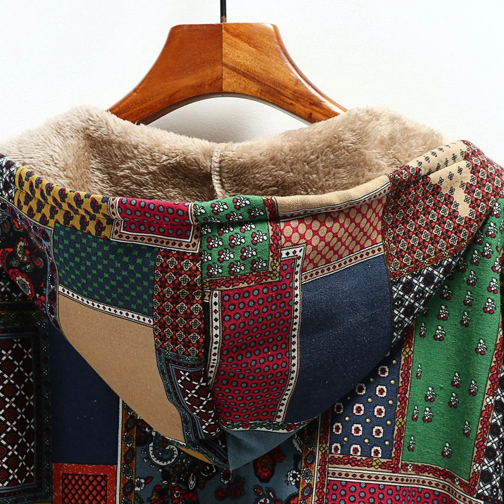 Elara Patchwork Overcoat