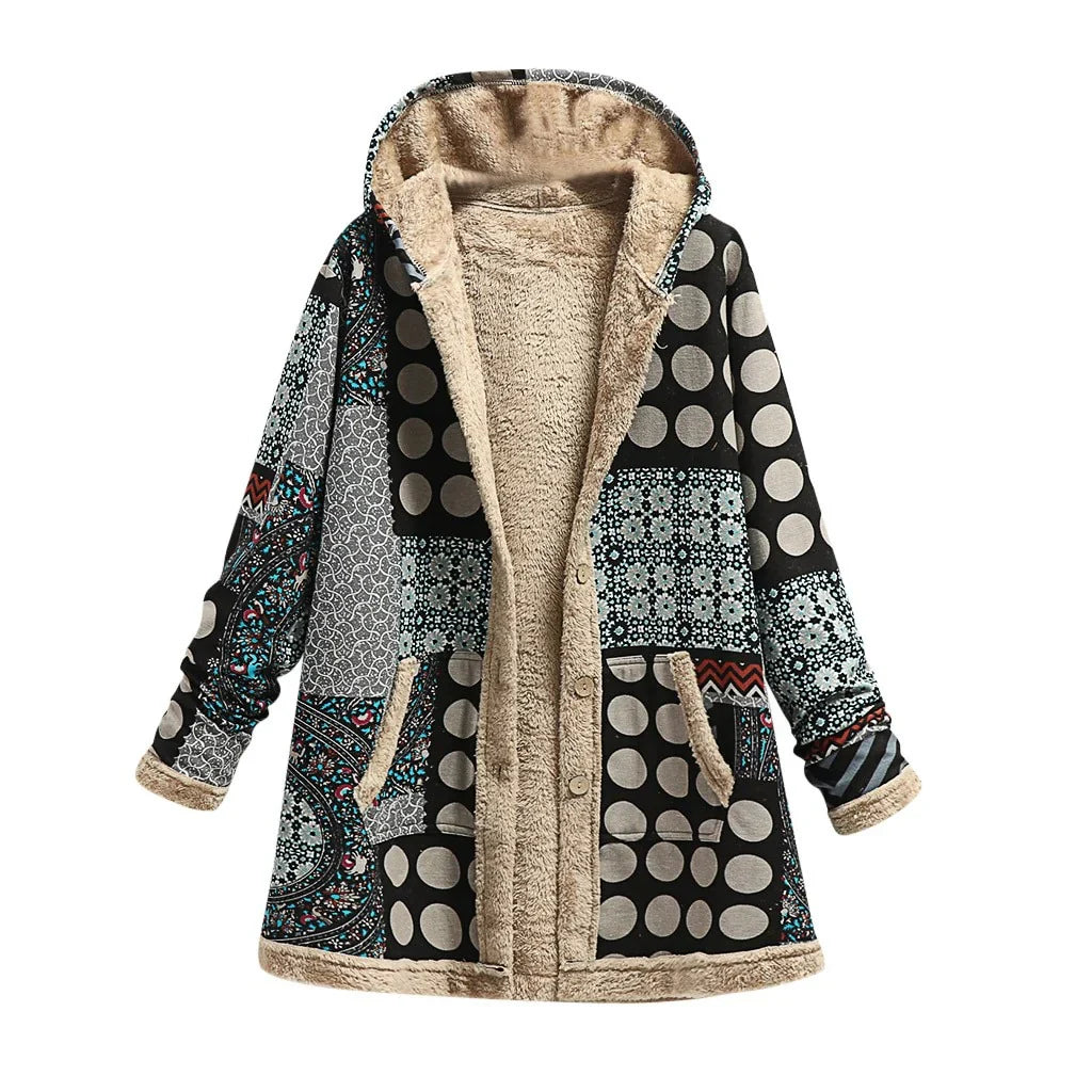 Elara Patchwork Overcoat