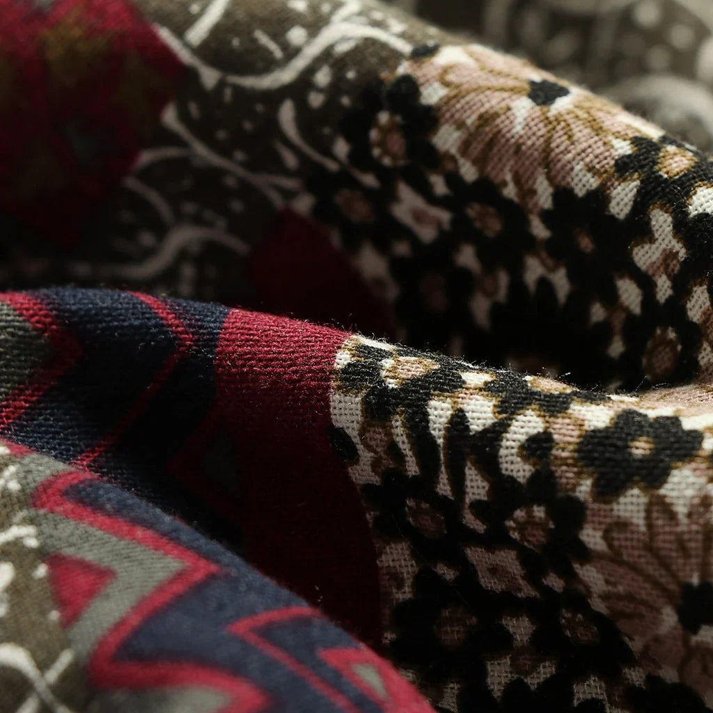 Elara Patchwork Overcoat