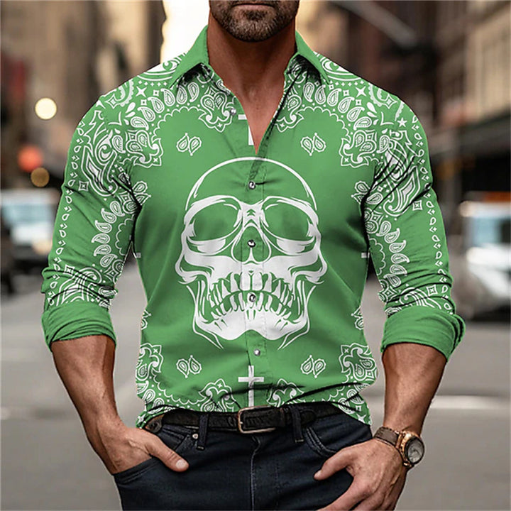 Marlowe Skull Print Shirt