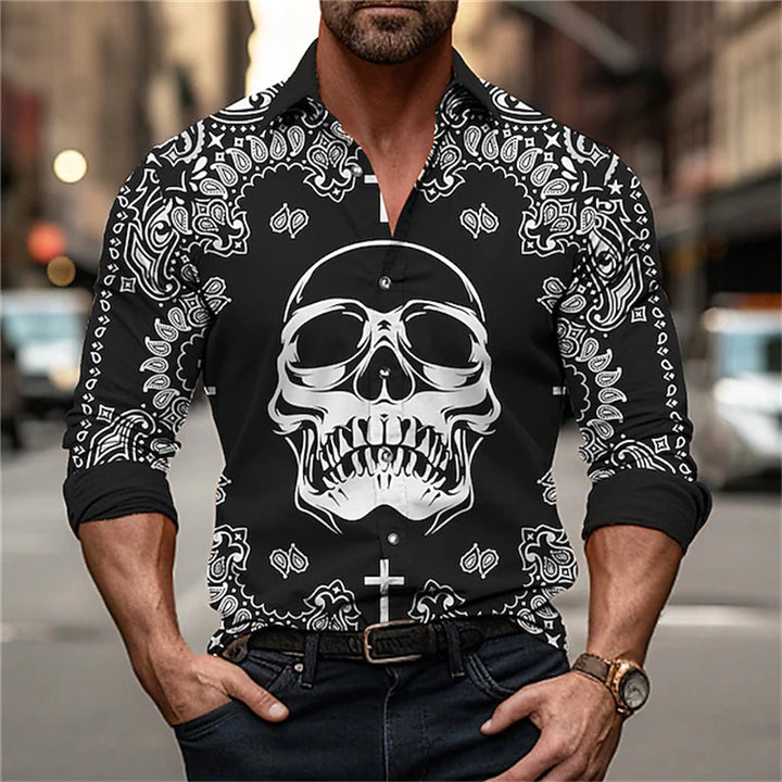 Marlowe Skull Print Shirt