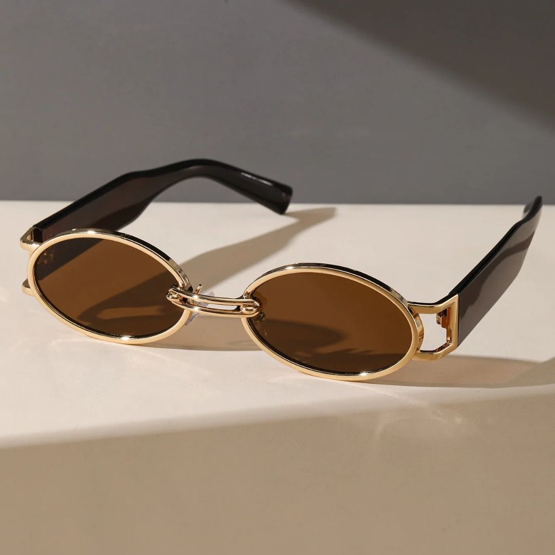 Aurelia Retro Oval Sunglasses