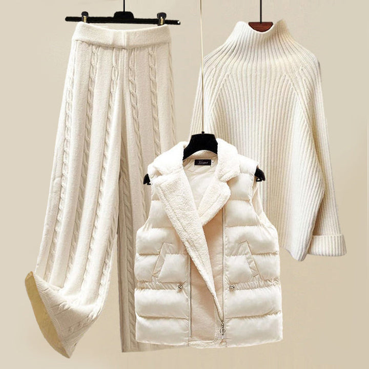 3-Piece Knit Pants & Vest Set