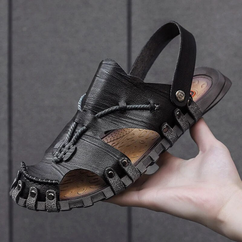 Tribal Genuine Leather Sandals - Edward Fraiser