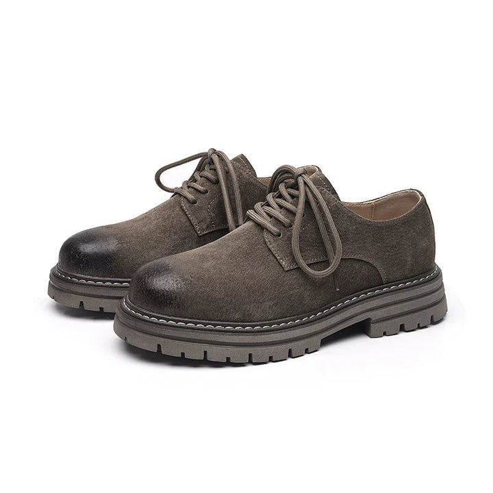 Lugano Suede Round Toe Shoes