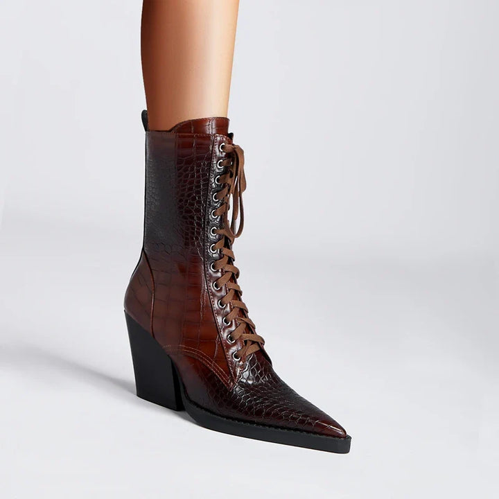 Santorini Fashion Lace-Up Boots