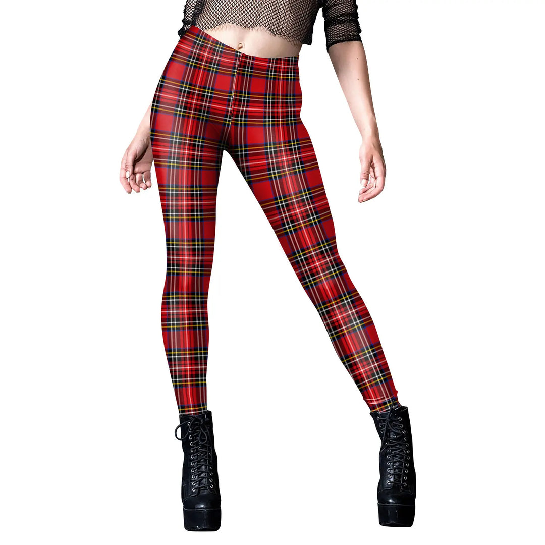 Verona Soft Stretch Plaid Leggings