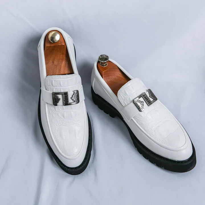 Venezia Croc Texture Loafers