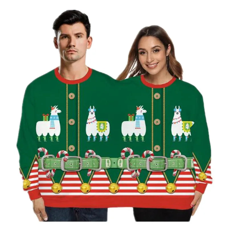 Couples’ Holiday Knit Sweater Set