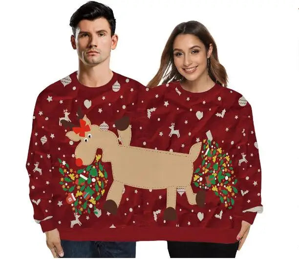 Couples’ Holiday Knit Sweater Set