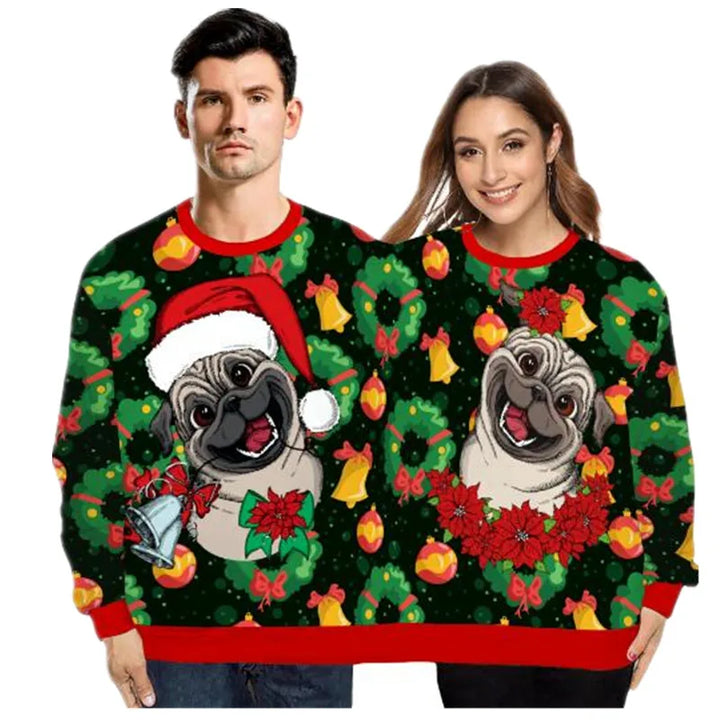 Couples’ Holiday Knit Sweater Set