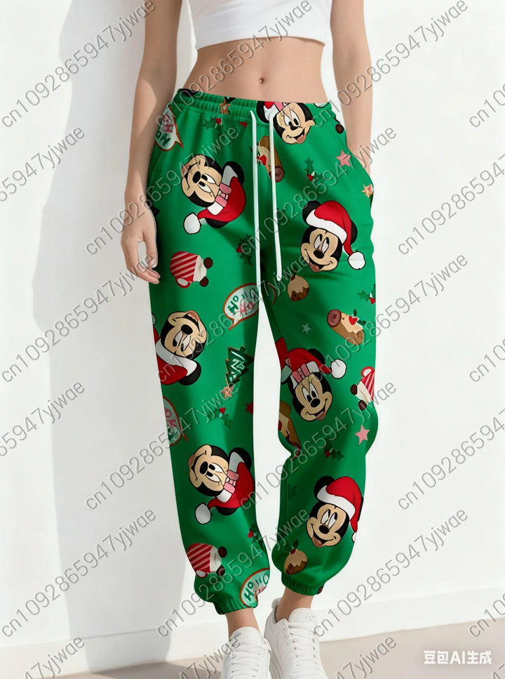 Christmas Mickey Graphic Sweatpants