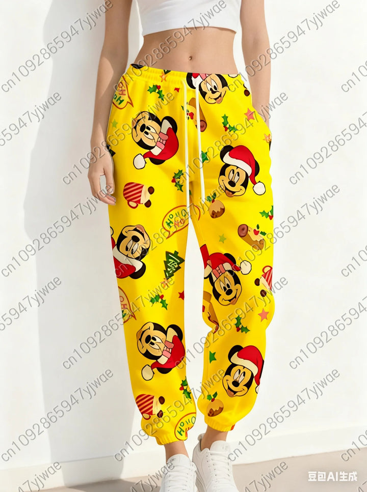 Christmas Mickey Graphic Sweatpants