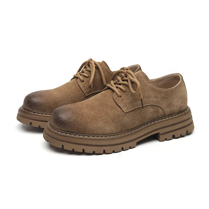 Lugano Suede Round Toe Shoes
