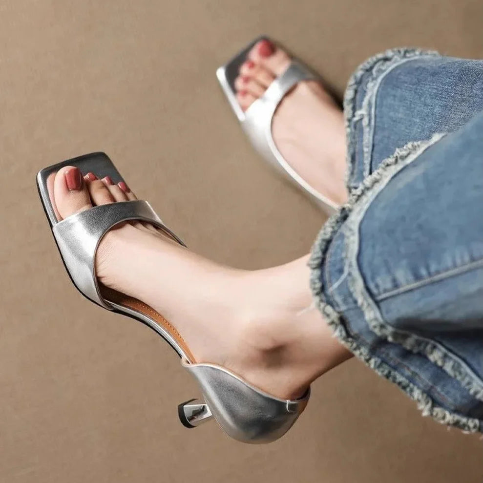 Arabella Chic Leather Heels