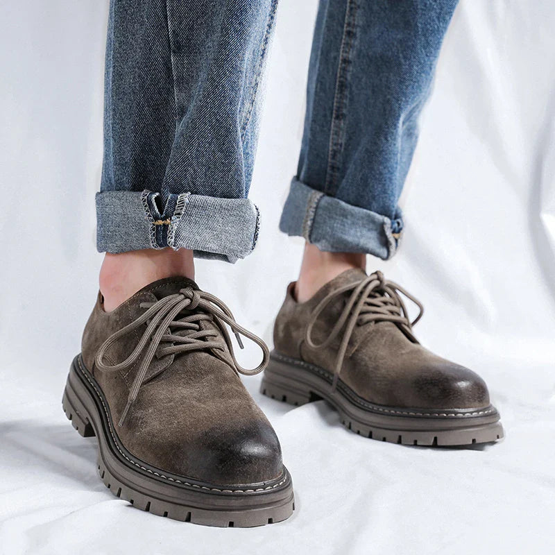Lugano Suede Round Toe Shoes
