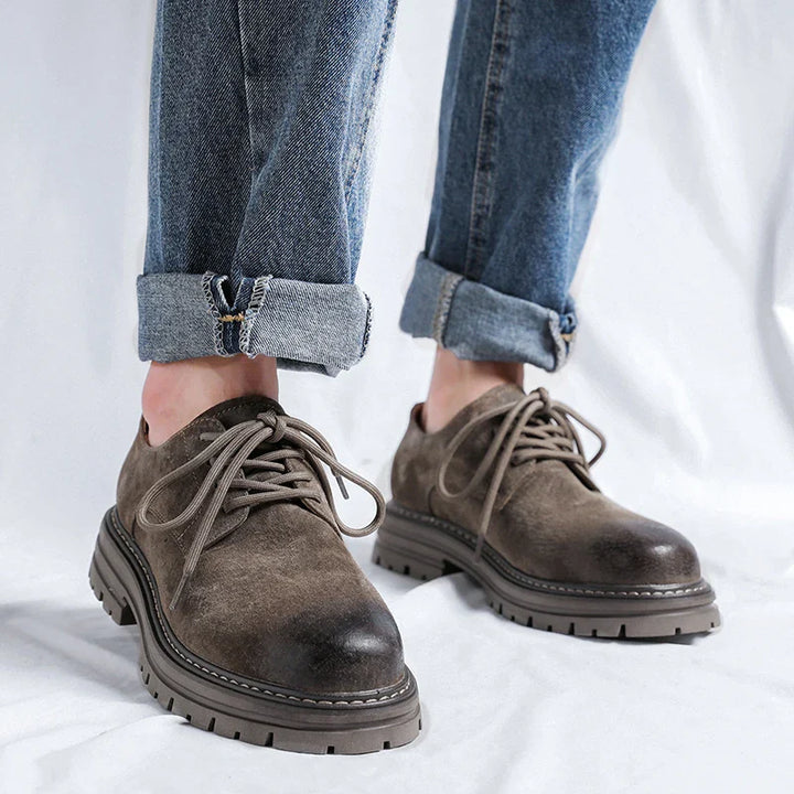 Lugano Suede Round Toe Shoes