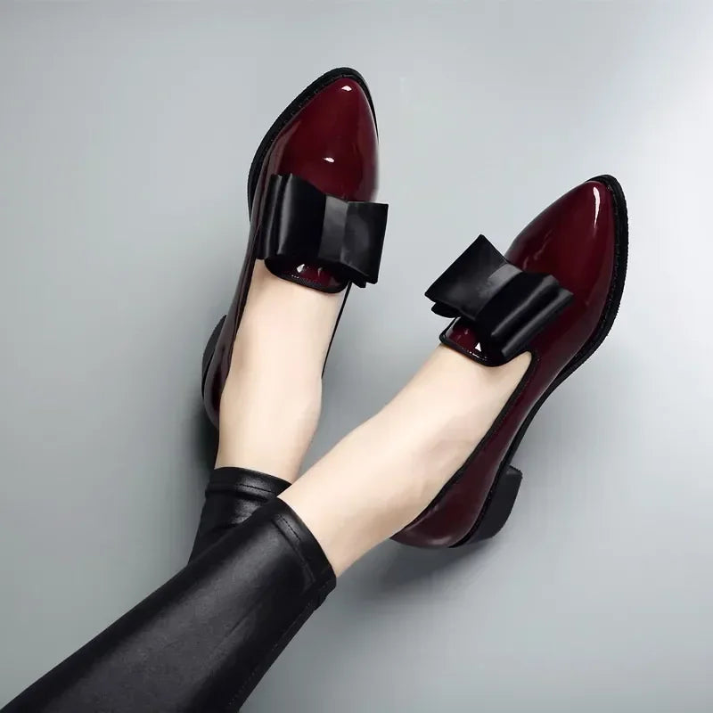 Veronica Patent Bow Shoes