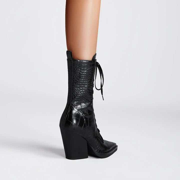 Santorini Fashion Lace-Up Boots