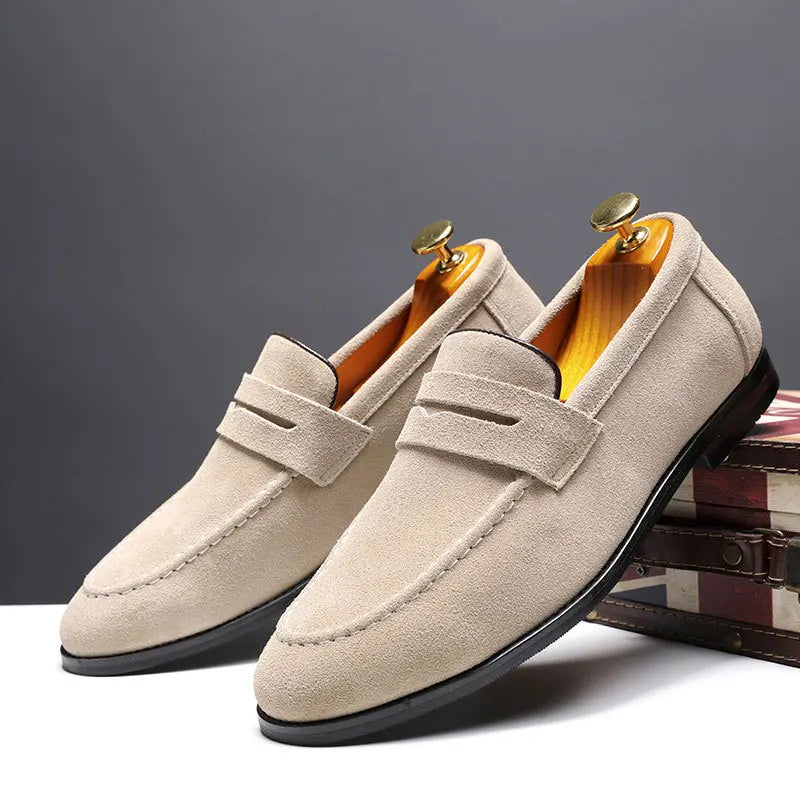 Naples Genuine Suede Loafers
