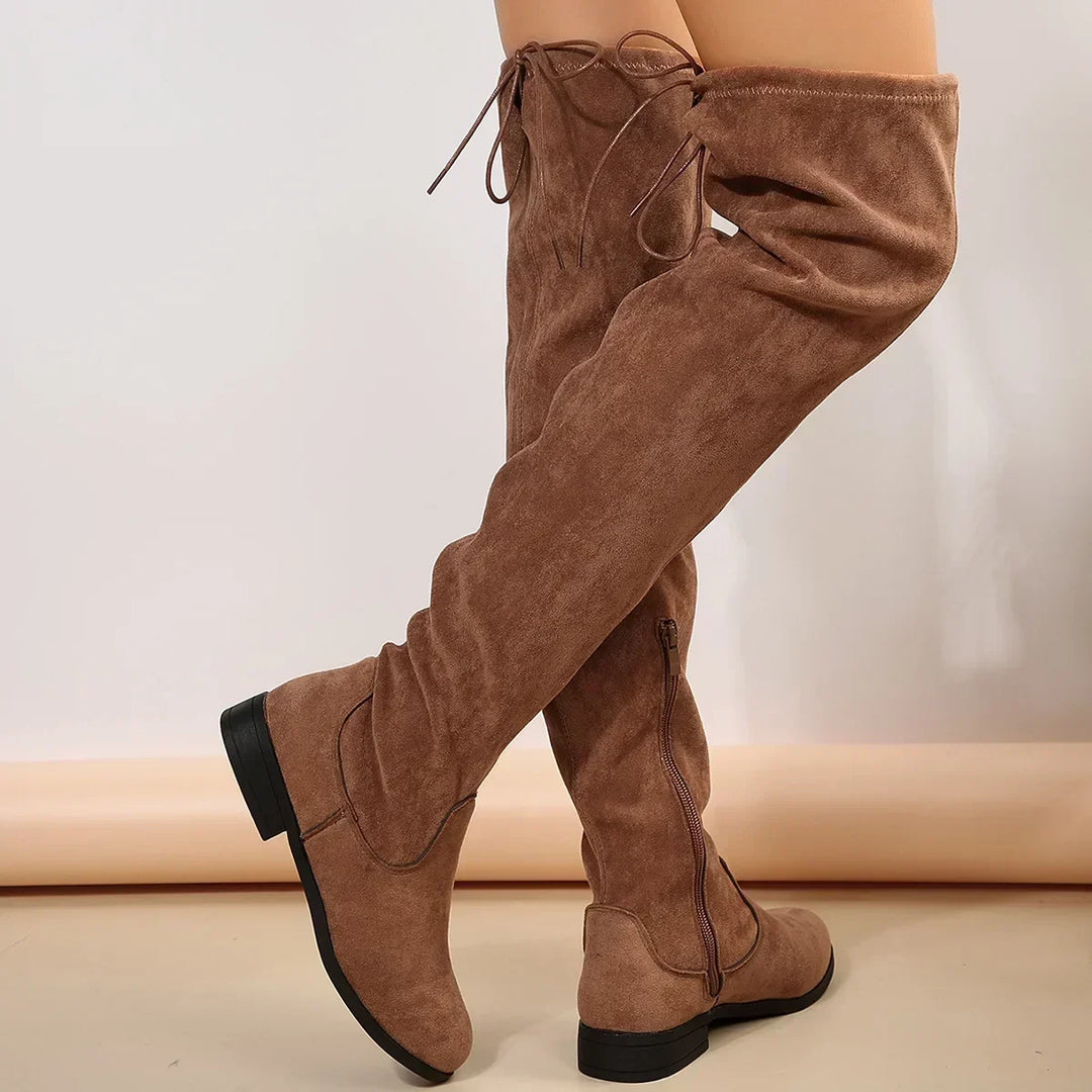 Lecce Stretch Suede Boots